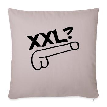 xxl dick - Sofakissenbezug 45 x 45 cm - helles Taupe - Vorne