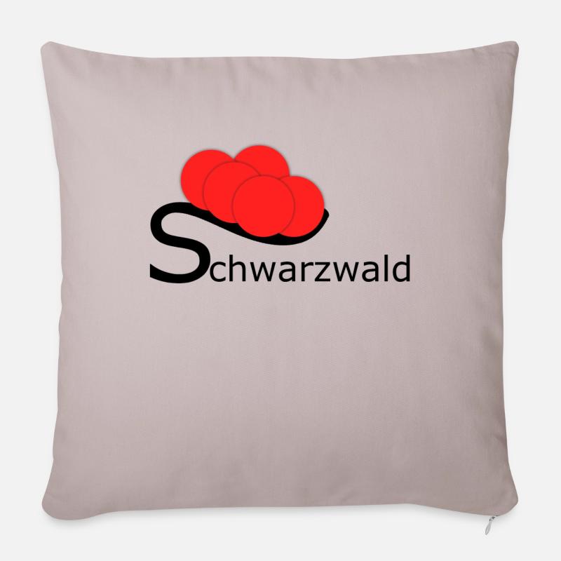 Logo Schwarzwald - Sofakissenbezug 45 x 45 cm - helles Taupe