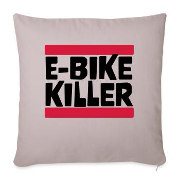 E BIKE KILLER - Sofakissenbezug 45 x 45 cm - helles Taupe - Vorne