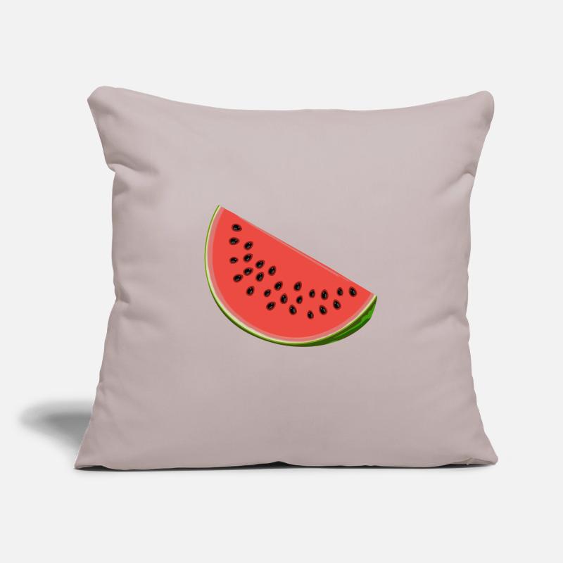 Pastèque aux graines Housse de coussin décorative 45 x 45 cm