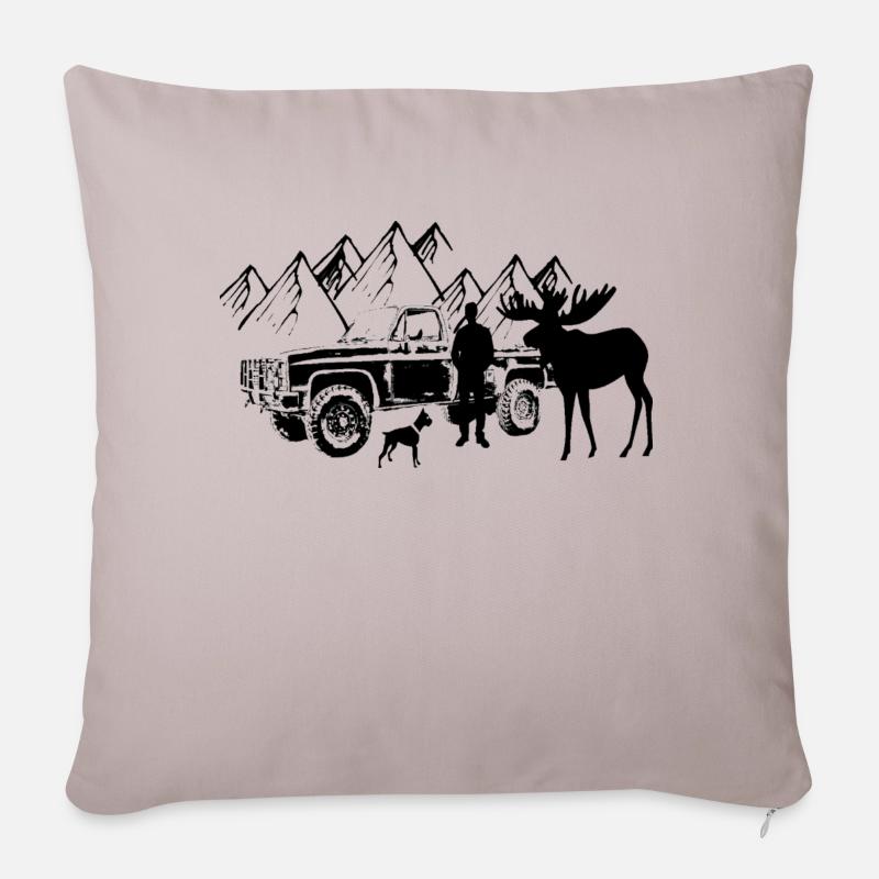 Auto - Sofakissenbezug 45 x 45 cm - helles Taupe