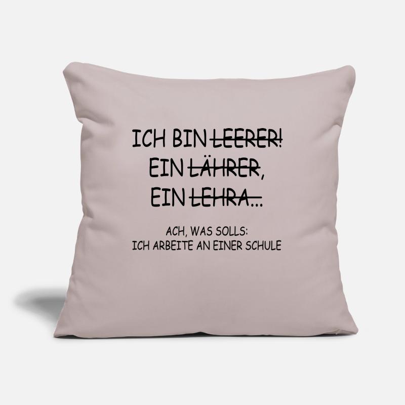 Ach was solls ich arbeite an einer schule Lehrer Sofakissenbezug 45 x 45 cm