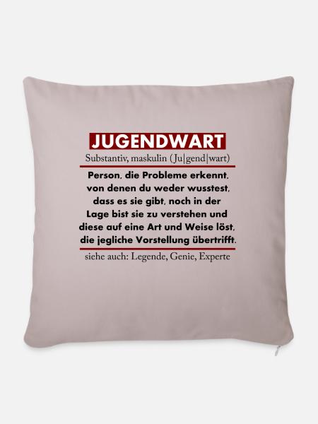 Jugendwart - Sofakissenbezug 45 x 45 cm - helles Taupe