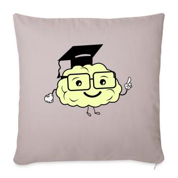 smart brain 02 - Sofa pillowcase 17,3'' x 17,3'' (45 x 45 cm) - light taupe - Front
