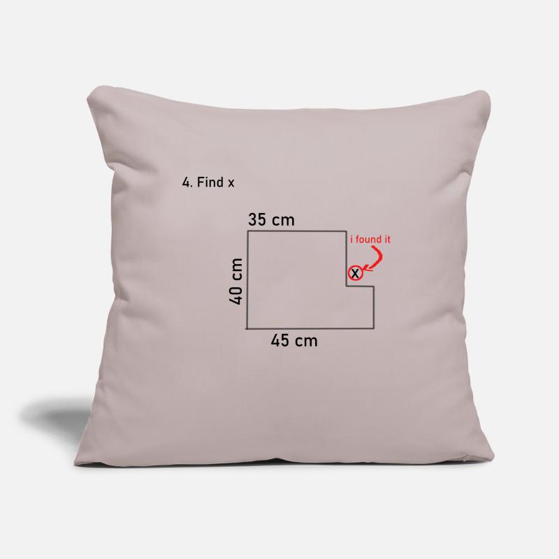 Math Math Joke Gift Gift Idea Nerdy Sofa pillowcase 17,3'' x 17,3'' (45 x 45 cm)