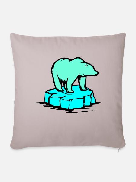 eisbär - Sofakissenbezug 45 x 45 cm - helles Taupe