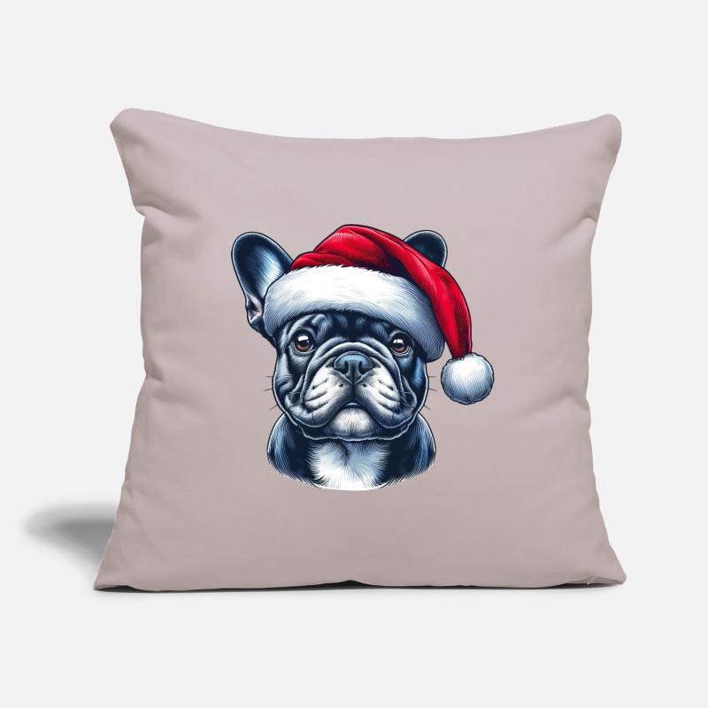 Frenchie présente Housse de coussin décorative 45 x 45 cm