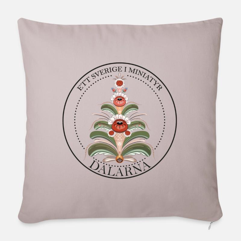 Dalisk kurbien dans les tons bruns - Housse de coussin décorative 45 x 45 cm - taupe clair