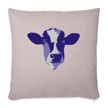 cow - Sofa pillowcase 17,3'' x 17,3'' (45 x 45 cm) - light taupe - Front