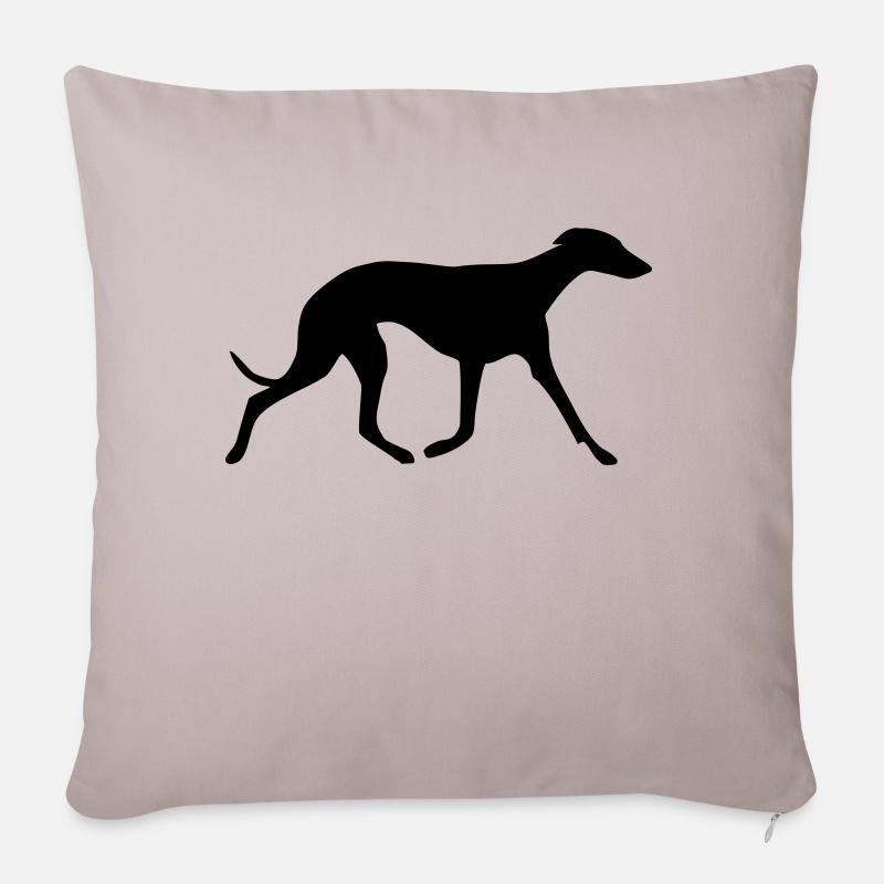 Whippet - Sofakissenbezug 45 x 45 cm - helles Taupe