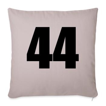 44 - Sofa pillowcase 17,3'' x 17,3'' (45 x 45 cm) - light taupe - Front