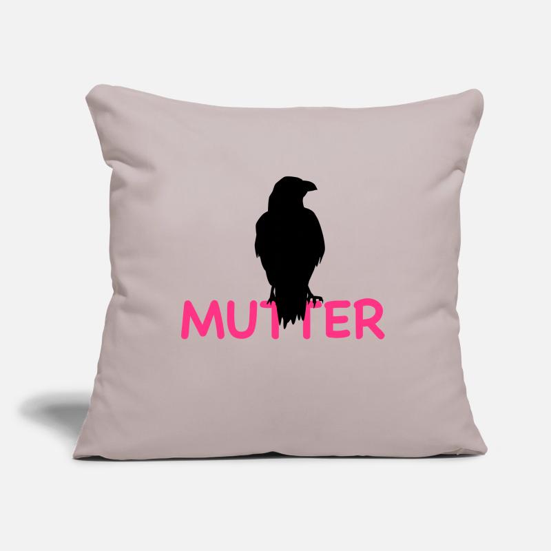 rabenmutter2 Housse de coussin décorative 45 x 45 cm