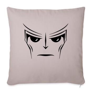 COMIC CARTOON SUPERHELD SUPERHERO - Sofakissenbezug 45 x 45 cm - helles Taupe - Vorne