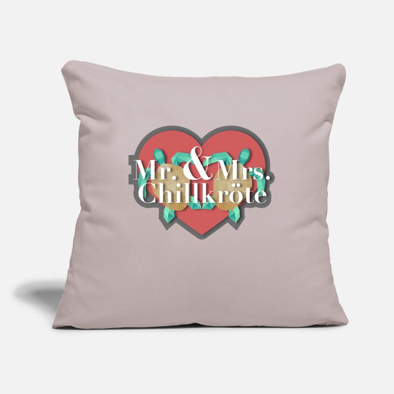 Mr. & Mrs. Chill Toad Housse de coussin décorative 45 x 45 cm
