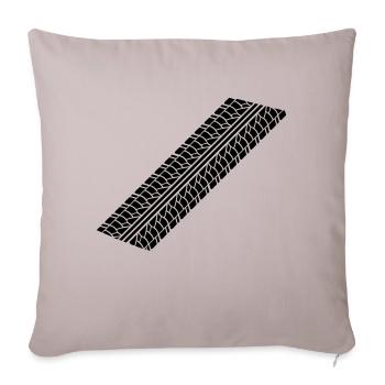 reifenspur__f1 - Housse de coussin décorative 45 x 45 cm - taupe clair - Devant