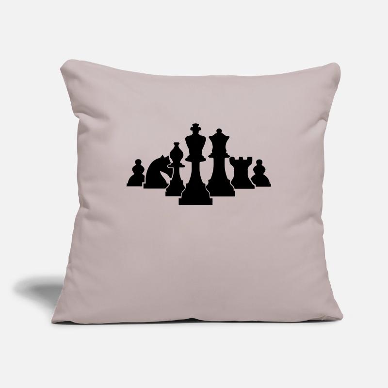échecs Housse de coussin décorative 45 x 45 cm
