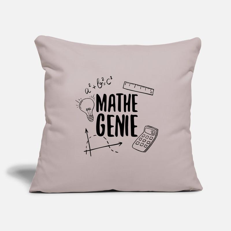Math genius mathematics genius arithmetic math Sofa pillowcase 17,3'' x 17,3'' (45 x 45 cm)