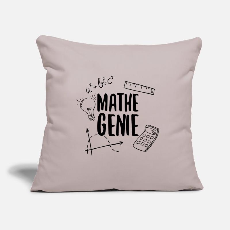 Math genius mathematics genius arithmetic math Sofa pillowcase 17,3'' x 17,3'' (45 x 45 cm)