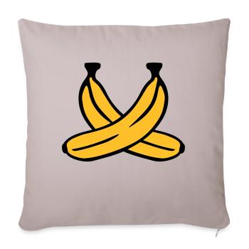 Banane - Sofakissenbezug 45 x 45 cm - helles Taupe - Vorne