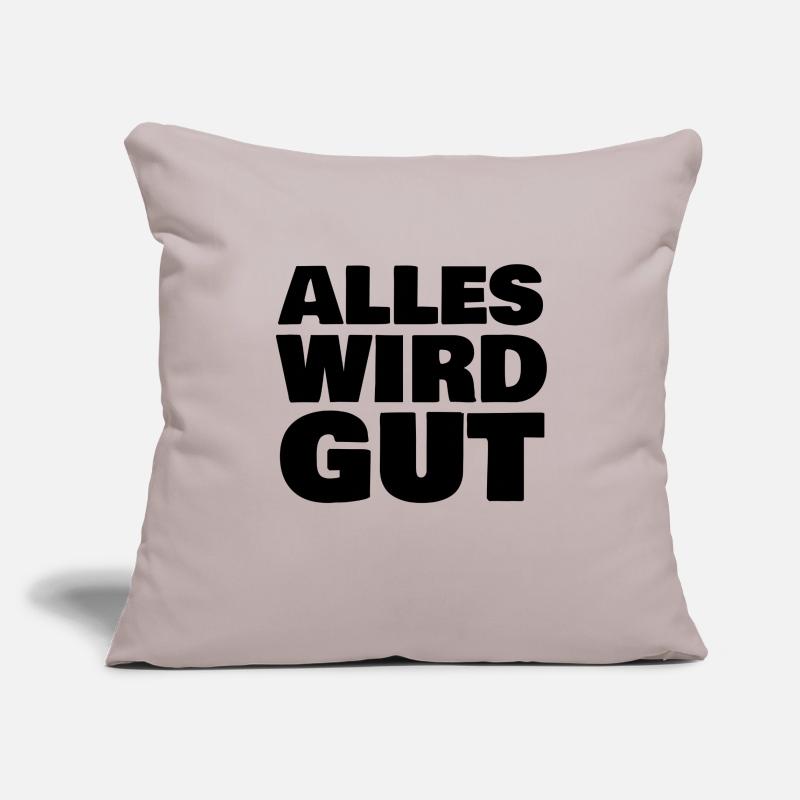 Everything will be fine Sofa pillowcase 17,3'' x 17,3'' (45 x 45 cm)