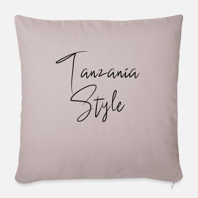 Tansania Style - Sofakissenbezug 45 x 45 cm - helles Taupe