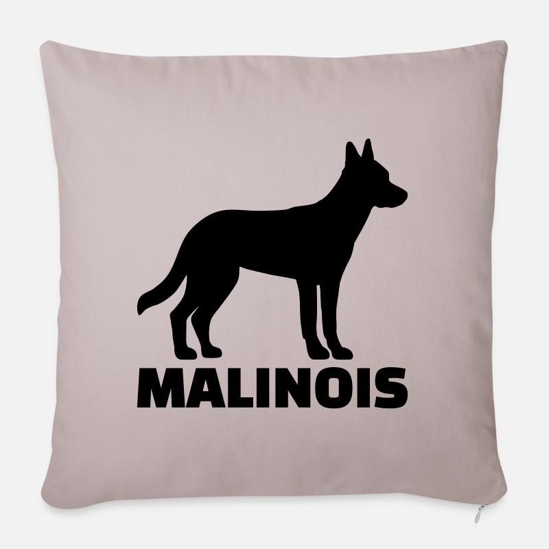 Malinois - Sofakissenbezug 45 x 45 cm - helles Taupe