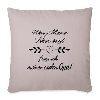 Lustige Opa Geschenkidee - Sofakissenbezug 45 x 45 cm - helles Taupe - Vorne
