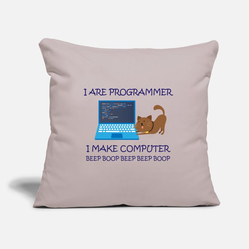 I am Programmer i make Computer Informatiker Sofa pillowcase 17,3'' x 17,3'' (45 x 45 cm)