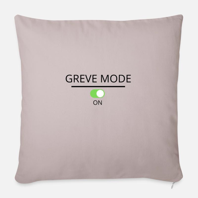 Greve mode on - Housse de coussin décorative 45 x 45 cm - taupe clair