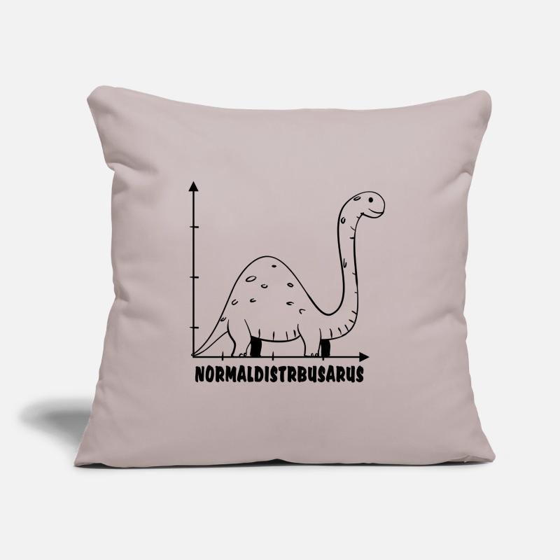 Distribution normale Saurus Statistiques Nerd Maths Schoo Housse de coussin décorative 45 x 45 cm