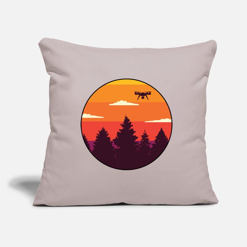 Model aircraft drone drone licence drones Sofa pillowcase 17,3'' x 17,3'' (45 x 45 cm)