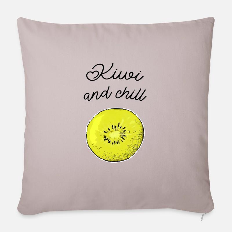 Kiwi And Chill - Housse de coussin décorative 45 x 45 cm - taupe clair