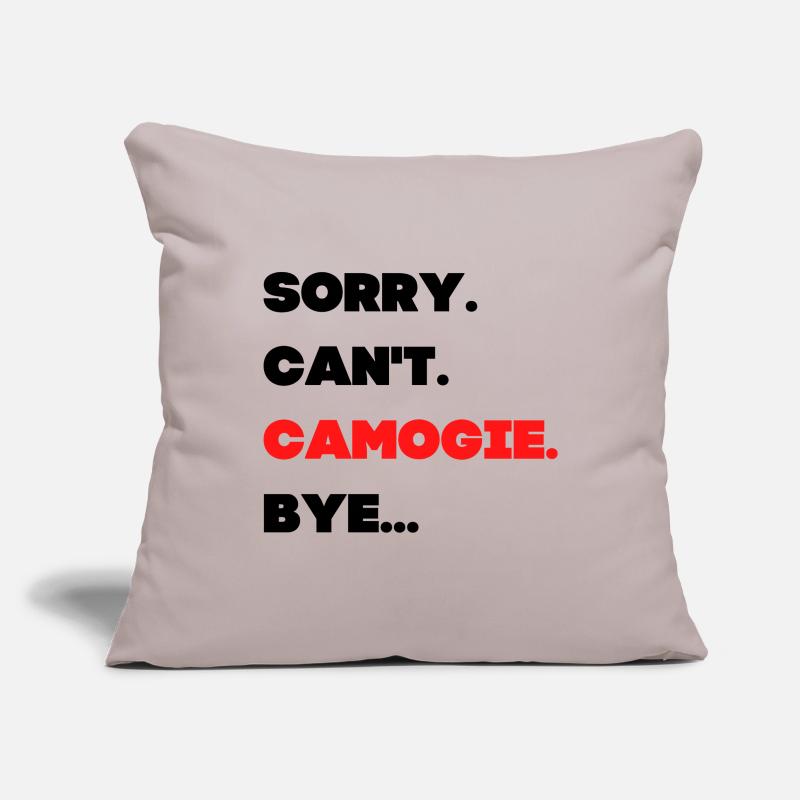 Sorry. Can't. Camogie. Bye Sofa pillowcase 17,3'' x 17,3'' (45 x 45 cm)