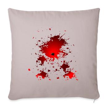 TROU D’INCLUSION DU COSTUME D’HALLOWEEN SANG - Housse de coussin décorative 45 x 45 cm - taupe clair - Devant