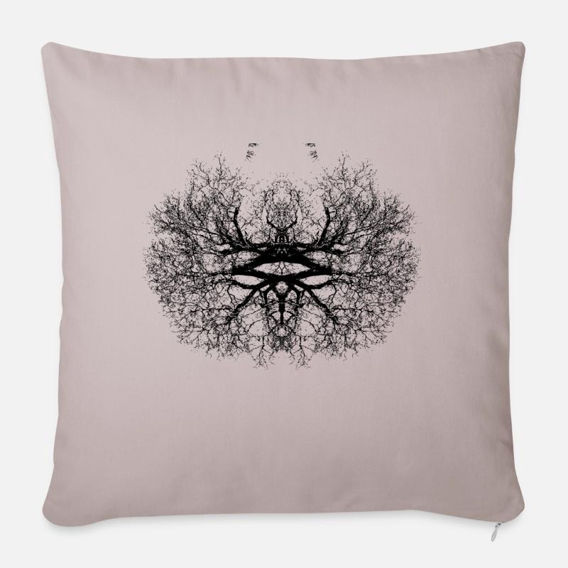 Nature Art - Housse de coussin décorative 45 x 45 cm - taupe clair