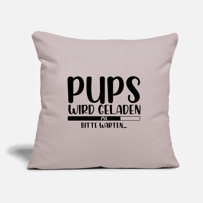Pups wird geladen bitte warten Sofakissenbezug 45 x 45 cm