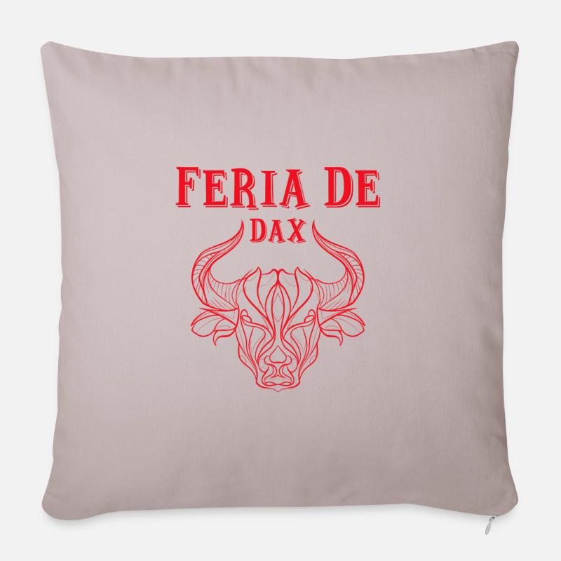 Feria de Dax - Housse de coussin décorative 45 x 45 cm - taupe clair