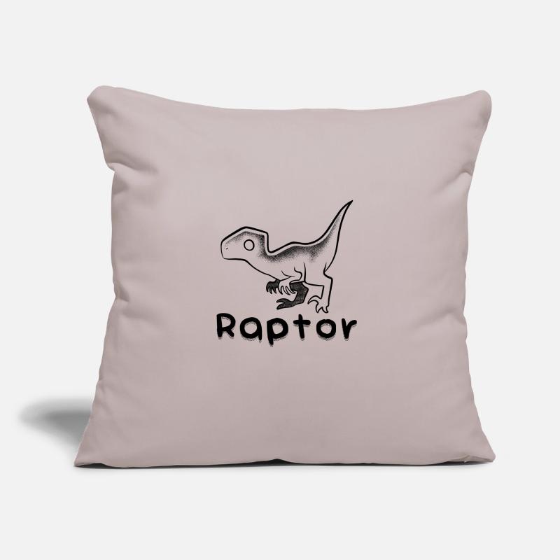 Raptor minimalist dotwork Sofa pillowcase 17,3'' x 17,3'' (45 x 45 cm)