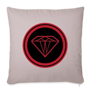 Diamond Symbol - Sofa pillowcase 17,3'' x 17,3'' (45 x 45 cm) - light taupe - Front