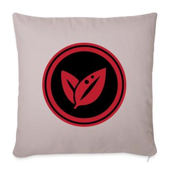 Leaf Ecology - Sofa pillowcase 17,3'' x 17,3'' (45 x 45 cm) - light taupe - Front