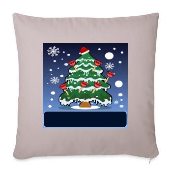 INSTALLATIONS SANITAIRES PLOMBIER DE NOËL PÖMPEL - Housse de coussin décorative 45 x 45 cm - taupe clair - Devant