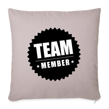 Team Member - Sofakissenbezug 45 x 45 cm - helles Taupe - Vorne