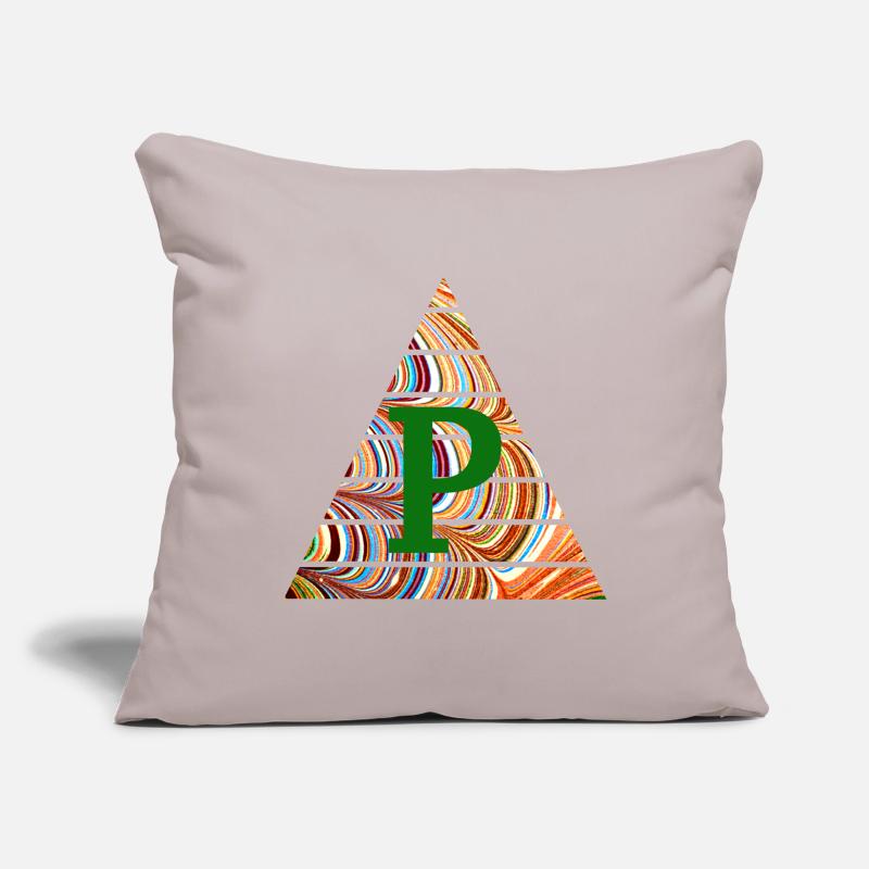 Triangle E 56 P Housse de coussin décorative 45 x 45 cm