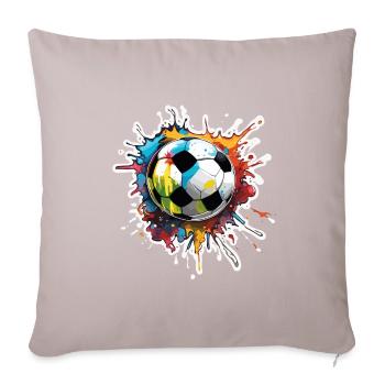 Soccer / Game / Ball / Field / Shooting - Sofa pillowcase 17,3'' x 17,3'' (45 x 45 cm) - light taupe - Front