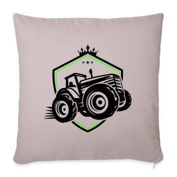 Tractor Silhouette Agriculture - Sofa pillowcase 17,3'' x 17,3'' (45 x 45 cm) - light taupe - Front