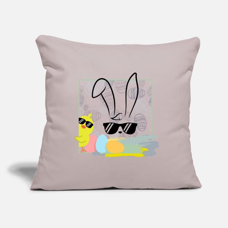 cool easter bunny with sunglasses easter easter eggs Sofa pillowcase 17,3'' x 17,3'' (45 x 45 cm)