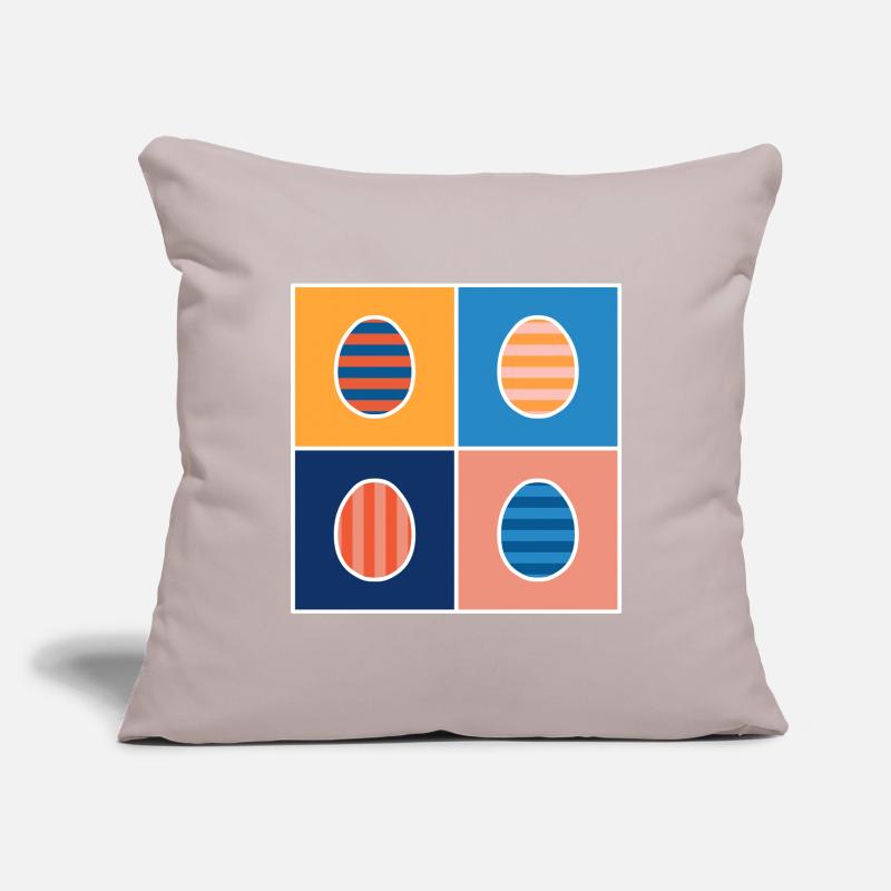 Striped Easter Eggs Sofa pillowcase 17,3'' x 17,3'' (45 x 45 cm)