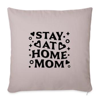 Maman mère au foyer - Housse de coussin décorative 45 x 45 cm - taupe clair - Devant