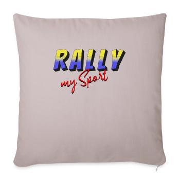 Rally my Sport yellow blue - Sofa pillowcase 17,3'' x 17,3'' (45 x 45 cm) - light taupe - Front