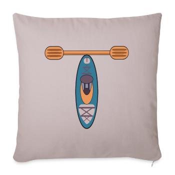 LETTRE T - KAYAK - Housse de coussin décorative 45 x 45 cm - taupe clair - Devant